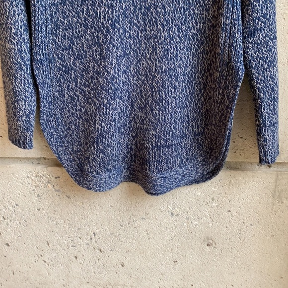 Design Lab by Lord & Taylor Heathered Blue Knit Sweater - Picture 7 of 10